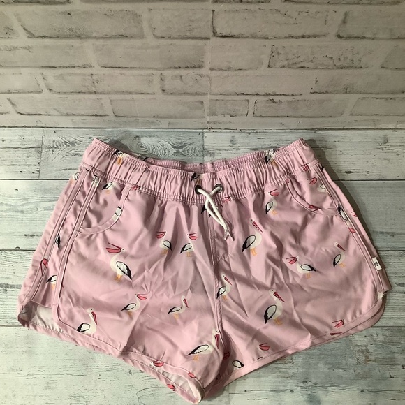 BONDI BEAMERS Women’s Size 12 Pelican Print Swim Shorts - Picture 5 of 7